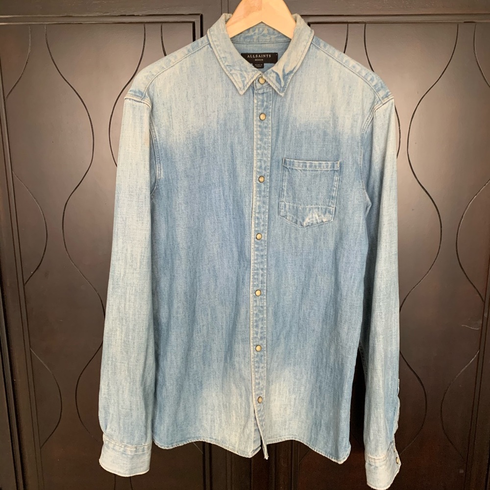 All Saints Denim Western Shirt